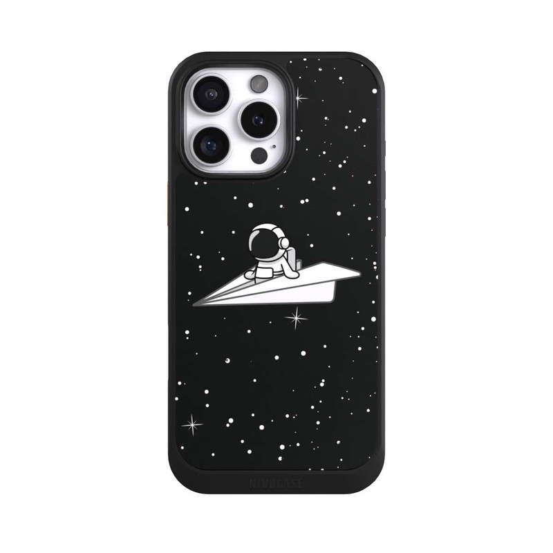 iPhone 16 Pro Max NIVOcore Astronaut Paper Plane Comic