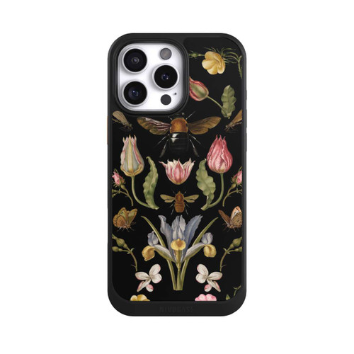 Apple iPhone 16 Pro Max NIVOcore Wildblumen und Biene Schwarz