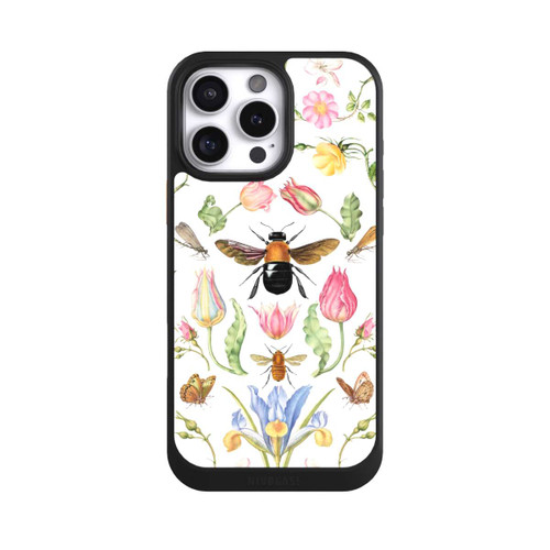 Apple iPhone 16 Pro Max NIVOcore Wildblumen mit Biene weiß