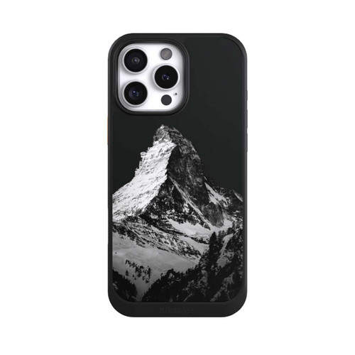Apple iPhone 16 Pro Max NIVOcore Snow Capped Mountains Grayscale