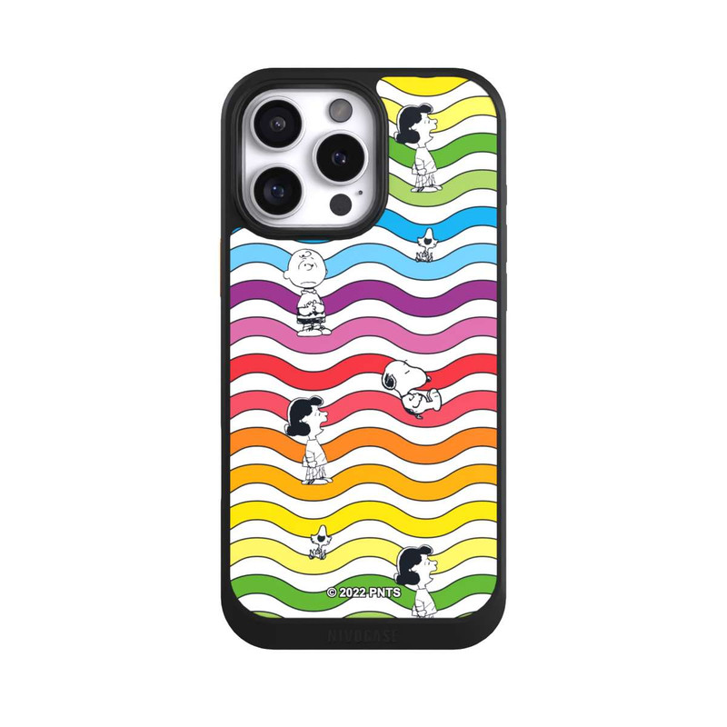 iPhone 16 Pro Max NIVOcore Snoopy Pattern Rainbow