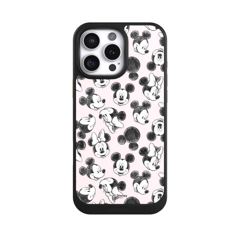 iPhone 16 Pro Max NIVOcore Minnie & Mickey Viele Gesichter Pink