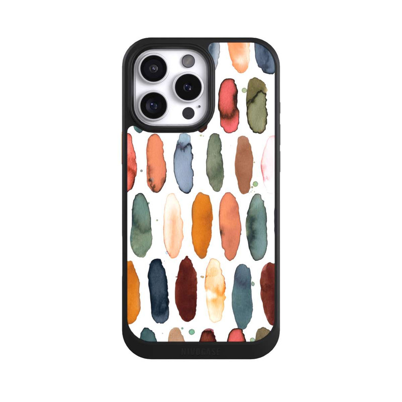 iPhone 16 Pro Max NIVOcore Aquarellstriche aus mineralischem Terrakotta