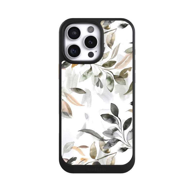iPhone 16 Pro Max NIVOcore Feuilles neutres à l’aquarelle