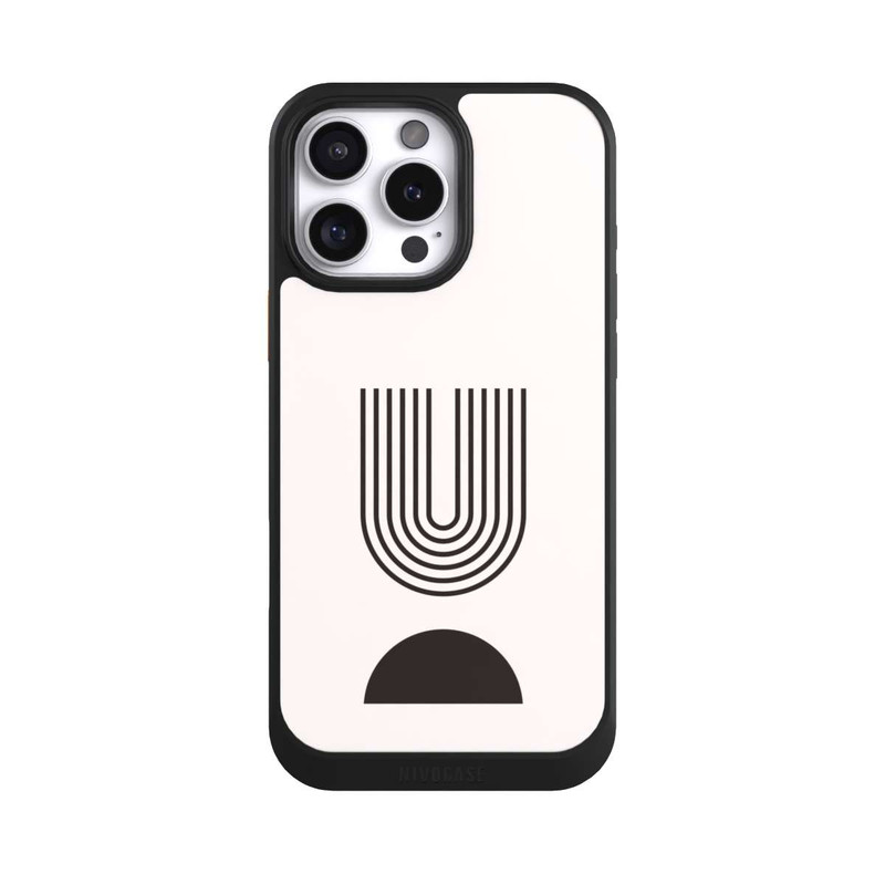 iPhone 16 Pro Max NIVOcore Modern Art Black Lines