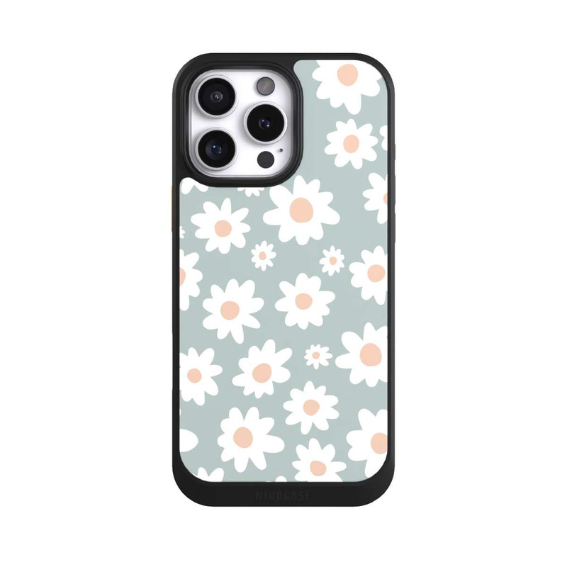 iPhone 16 Pro Max NIVOcore Marguerites Pattern Vert
