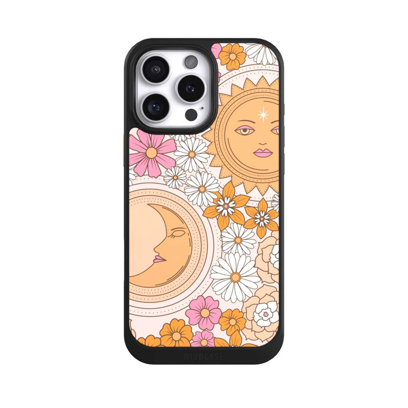 iPhone 16 Pro Max NIVOcore Mond-Sonne-Blumen