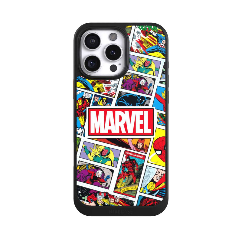 iPhone 16 Pro Max NIVOcore Marvel Comic Pattern
