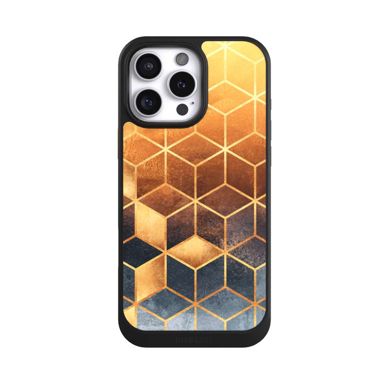 iPhone 16 Pro Max NIVOcore Cubes Dorés