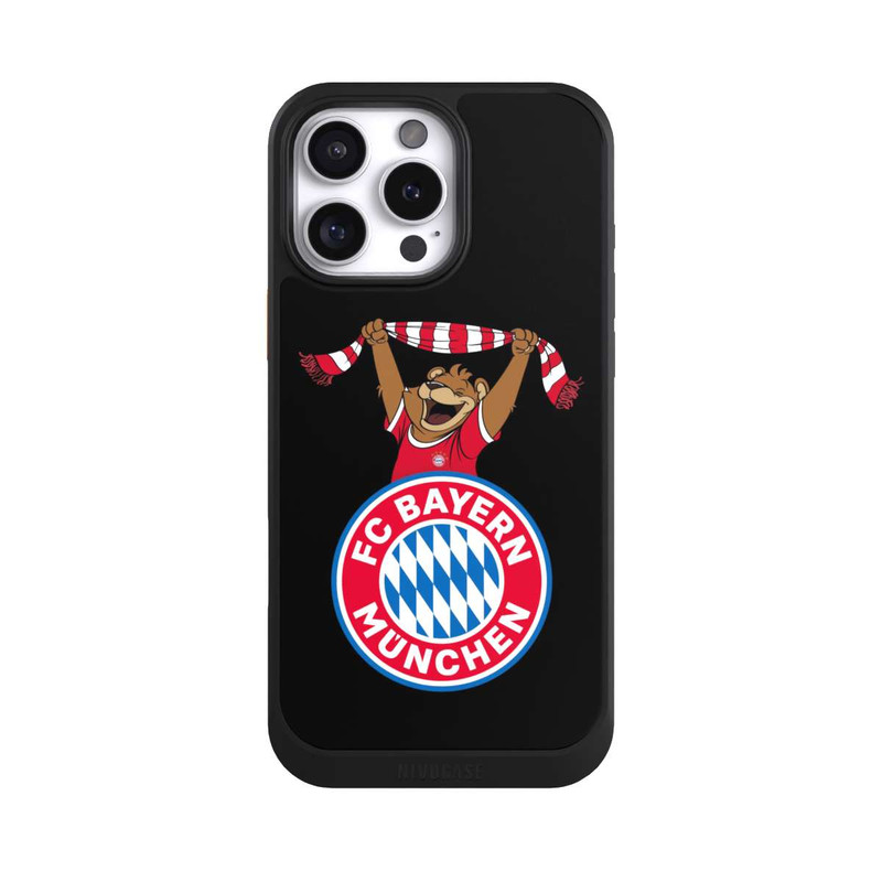 iPhone 16 Pro Max NIVOcore Bernie Jubel mit Schal Schwarz