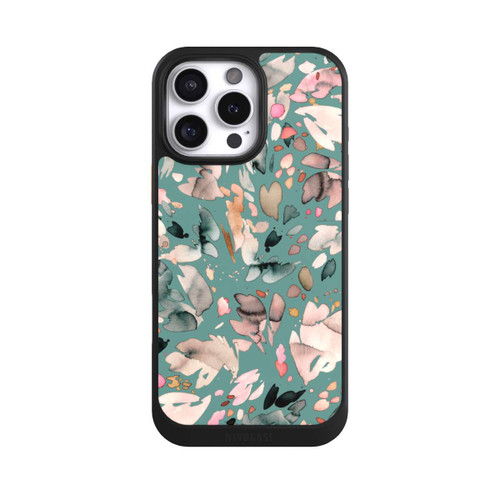 Apple iPhone 16 Pro Max NIVOcore Abstrakte Blumenblätter grün