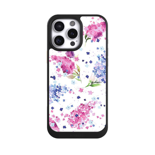 Apple iPhone 16 Pro Max NIVOcore Hortensias Floraux Lilas Rose
