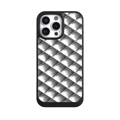 Apple iPhone 16 Pro Max NIVOcore Glamour Silver Squares