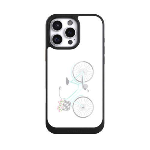 Apple iPhone 16 Pro Max NIVOcore Retro Fahrrad weißer Hintergrund 