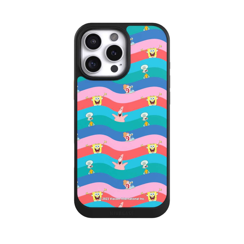 iPhone 16 Pro Max NIVOcore Spongebob Freunde Bunte Wellen