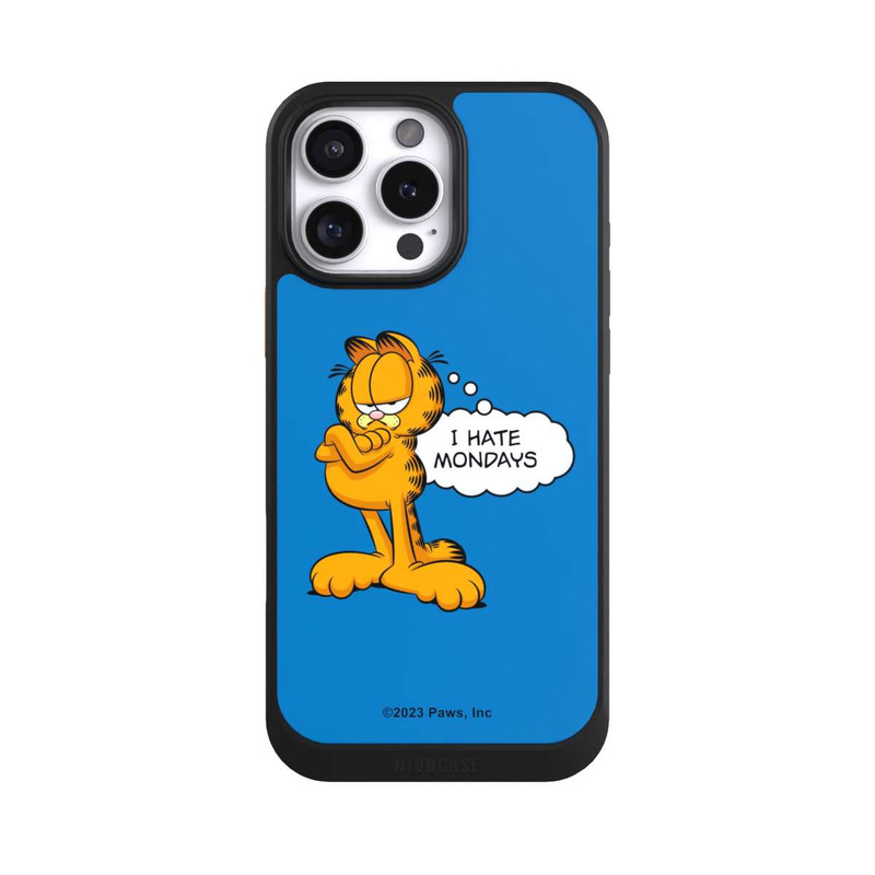 iPhone 16 Pro Max NIVOcore Garfield I Hate Mondays Blau