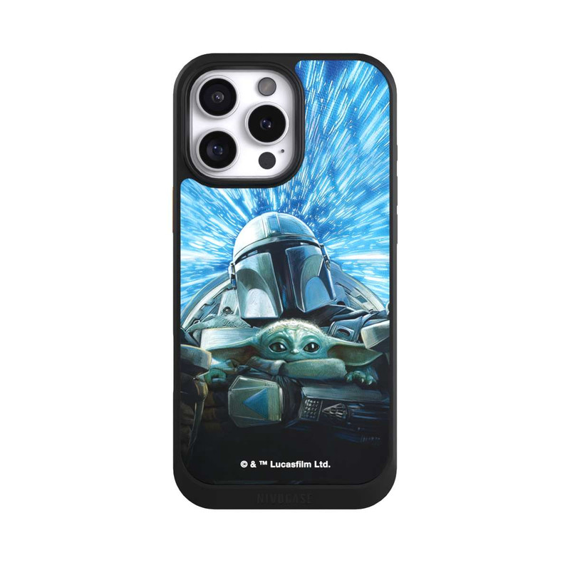 iPhone 16 Pro Max NIVOcore Grogu et Mando Flying Blue