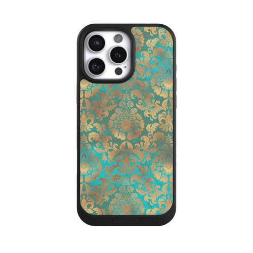 Apple iPhone 16 Pro Max NIVOcore Damasttapete Türkis