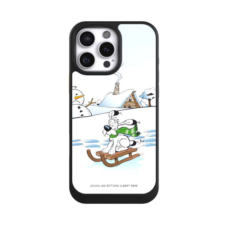 iPhone 16 Pro Max NIVOcore Idéfix fait du traîneau