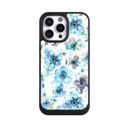 Apple iPhone 16 Pro Max NIVOcore Blaues Blumenmuster Trendy