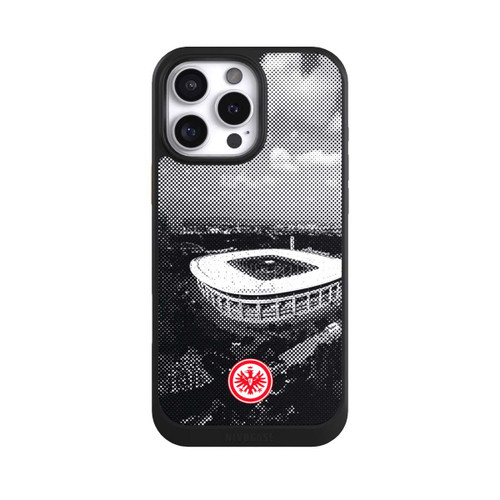 Apple iPhone 16 Pro Max NIVOcore SGE Stadion Schwarz Weiß