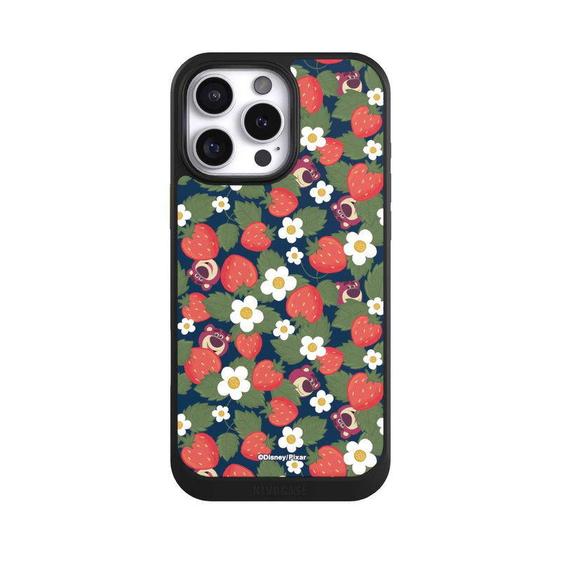 iPhone 16 Pro Max NIVOcore Lotso Toy Story Strawberry Flower Pattern
