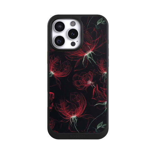 Apple iPhone 16 Pro Max NIVOcore Tapete mit roten Blumen
