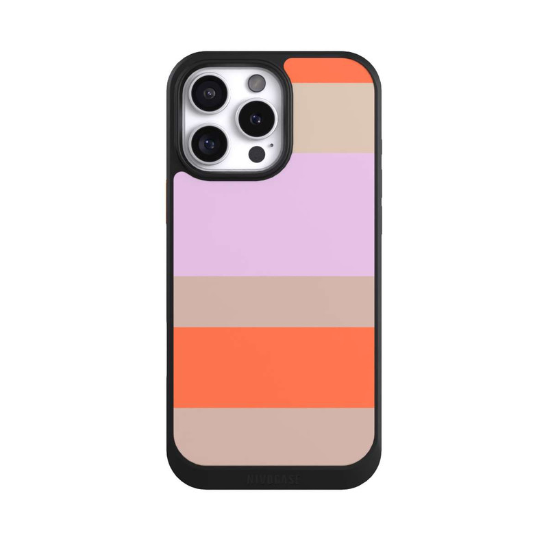 iPhone 16 Pro Max NIVOcore Moca Lila Orange Stripes
