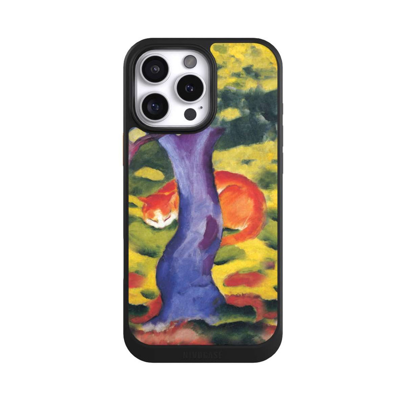 iPhone 16 Pro Max NIVOcore Katze hinter Einem Baum von Franz Marc
