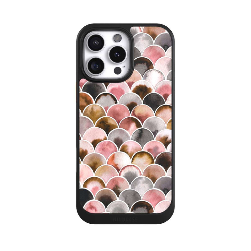 iPhone 16 Pro Max NIVOcore Japandi Scales Pink Brown