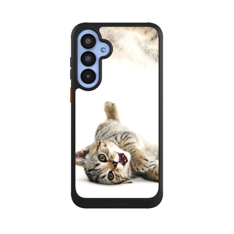 Galaxy A55 5G NIVOcore Sich wälzende Katze