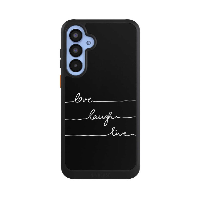 Galaxy A55 5G NIVOcore Love Laugh Live weiß/schwarz