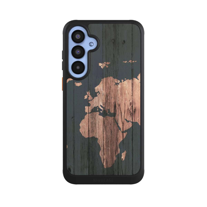Galaxy A55 5G NIVOcore Wooden World Map