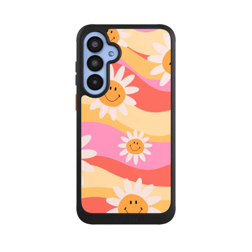 Samsung Galaxy A55 5G NIVOcore Retro Smiles Orange Colorful