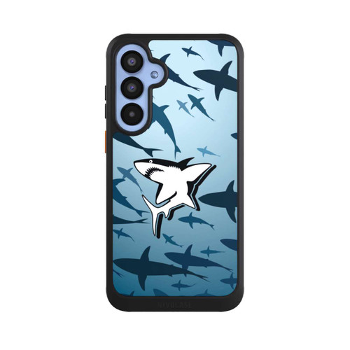 Samsung Galaxy A55 5G NIVOcore Haie Muster Blau