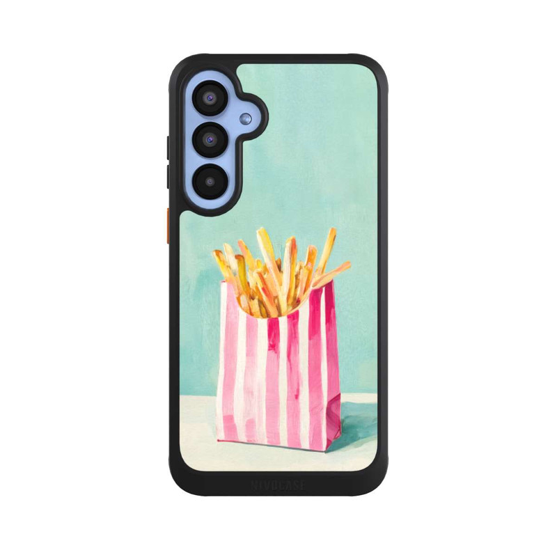 Galaxy A55 5G NIVOcore Retro Pommes Blau Watercolor