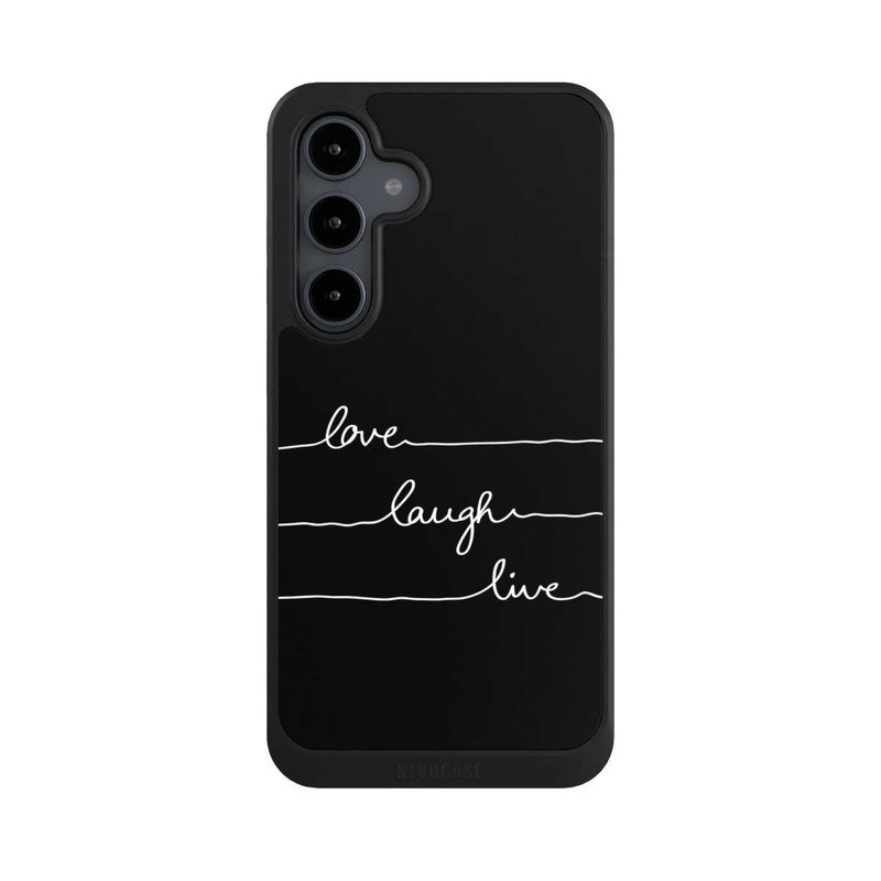 Galaxy S24 FE NIVOcore Love Laugh Live white/black