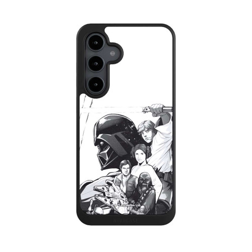 Samsung Galaxy S24 FE 5G NIVOcore StarWars Charaktere - Schwarz-Weiß