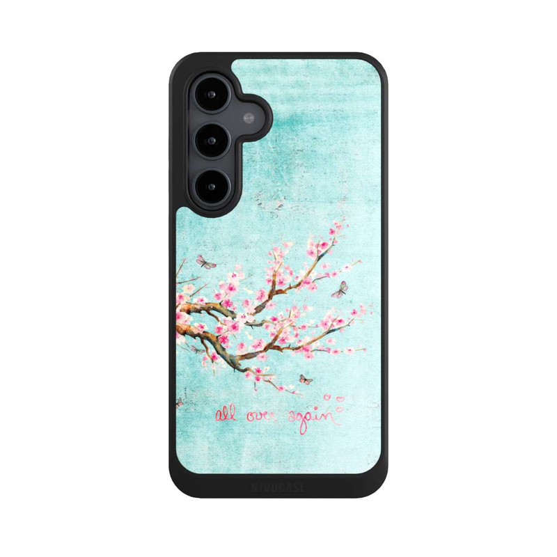 Galaxy S24 FE NIVOcore Kirschblütenbaummuster Blau