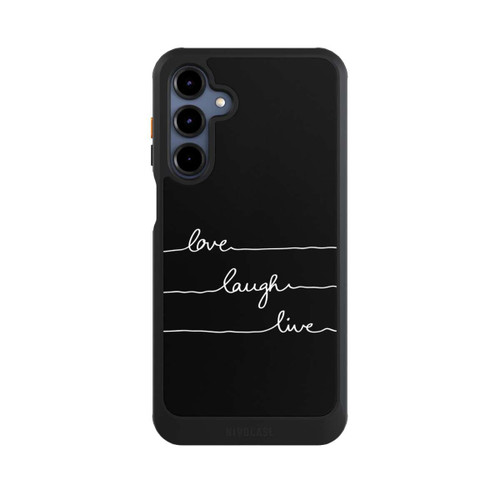 Samsung Galaxy A16 5G NIVOcore Love Laugh Live weiß/schwarz
