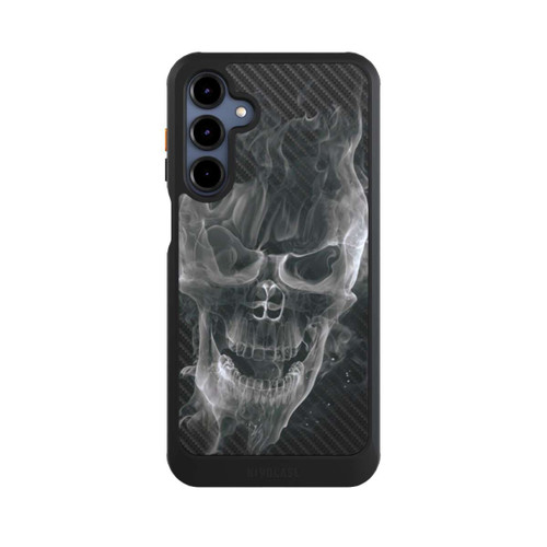 Samsung Galaxy A16 5G NIVOcore rauchender Totenkopf Carbon