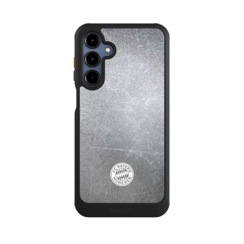 Samsung Galaxy A16 5G NIVOcore Classic FCB Logo Small - White on Metal Look