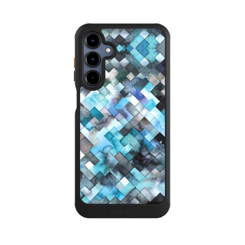 Galaxy A16 5G NIVOcore Moody Géométrie Bleu