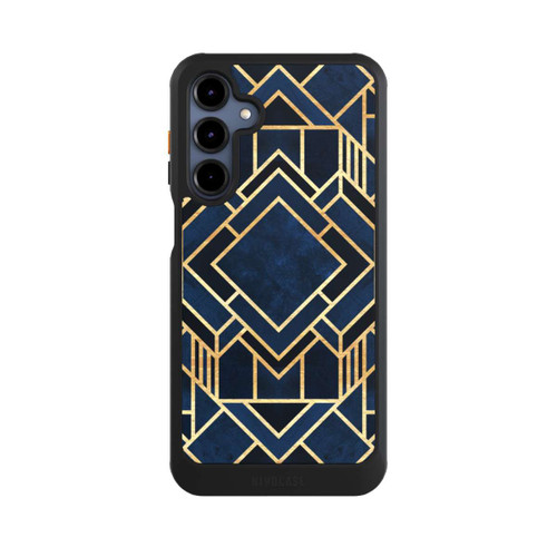 Samsung Galaxy A16 5G NIVOcore Kunst Deko Blau Golddruck