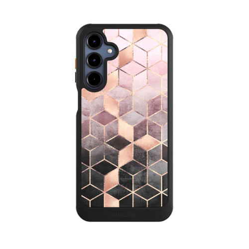Samsung Galaxy A16 5G NIVOcore Pink-grauer Farbverlauf Würfel Druck