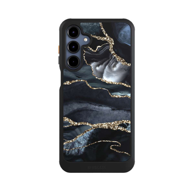 Galaxy A16 5G NIVOcore Dark Marble Gold Glitter Look