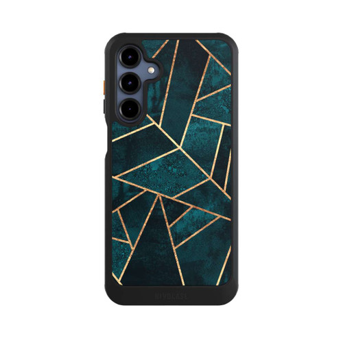 Samsung Galaxy A16 5G NIVOcore Tief Blaugrün Stein Gold Druck