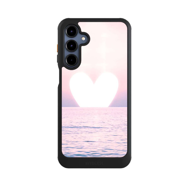 Galaxy A16 5G NIVOcore Coucher de soleil sur le cœur