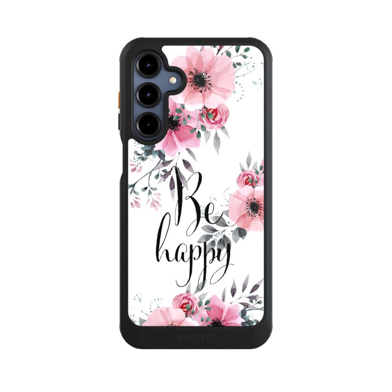 Galaxy A16 5G NIVOcore Be Happy Blumen