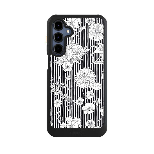 Samsung Galaxy A16 5G NIVOcore Fleurs et rayures noir et blanc